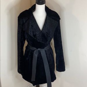 Beautiful Coat. Faux Fur Persian Lamb pattern.